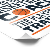 Basketball Coach Funny Crazy Zitat Fotodruck (Ecke)