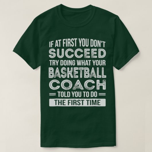 Basketball Coach Geschenk Funny Danke, Geschenk T-Shirt (Design vorne)
