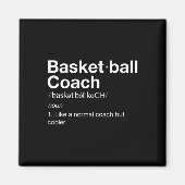 Basketball-Coach Geschenk Spaß Basketball Definiti Magnet (Vorne)