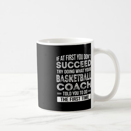 Basketball Coach Geschenk Spaß Danke, Geschenk Kaffeetasse (Rechts)