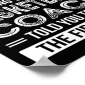 Basketball Coach Geschenk Spaß Danke, Geschenk Poster (Ecke)