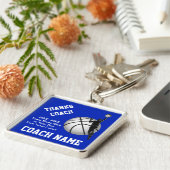 Basketball Coach Geschenke Schlüsselanhänger IHREN (Seite)