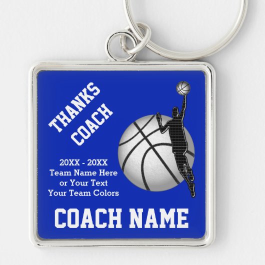 Basketball Coach Geschenke Schlüsselanhänger IHREN (Vorne)