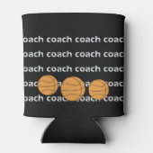 Basketball Coach Personalisierter Name kann färben Dosenkühler (Rückseite)