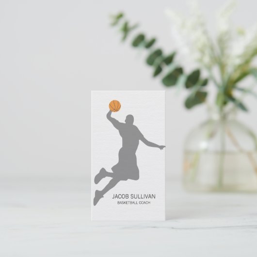 Basketball Coach Scout Profisport Visitenkarte (Stehend Vorderseite)