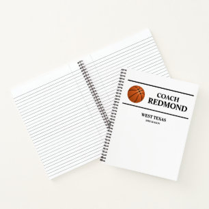 Basketball Coach SpiralNotebook Notizblock