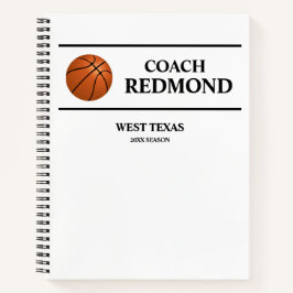 Basketball Coach SpiralNotebook Notizblock