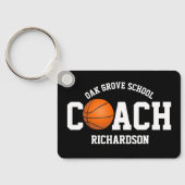 Basketball Coach Sport Schlüsselanhänger (Rückseite)