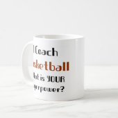 Basketball-Coach-Tasse Kaffeetasse (Vorderseite Links)