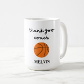 Basketball Coach Tasse, Sportgeschenk, Danke, Gesc Kaffeetasse (VorderseiteRechts)