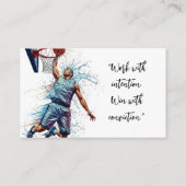 Basketball Coach Trainer Visitenkarte (Rückseite)