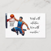 Basketball Coach Trainer Visitenkarte (Rückseite)