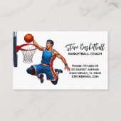 Basketball Coach Trainer Visitenkarte (Vorderseite)