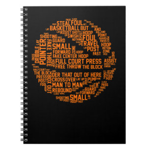 Basketball Coach Typografie Basketball Liebe Notizblock