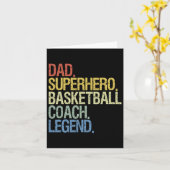 Basketball Coach Vater Karte (Gelbe Blume)