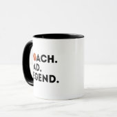 Basketball Coach Vater Legende Tasse (Vorderseite Links)