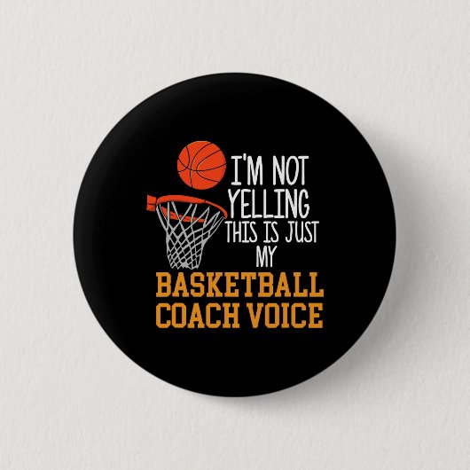Basketball Coach Voice Button (Vorderseite)