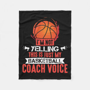 Basketball Coach Voice Fleecedecke