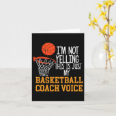 Basketball Coach Voice Karte (Gelbe Blume)