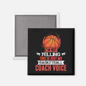 Basketball Coach Voice Magnet (Vorderseite/Rückseite)