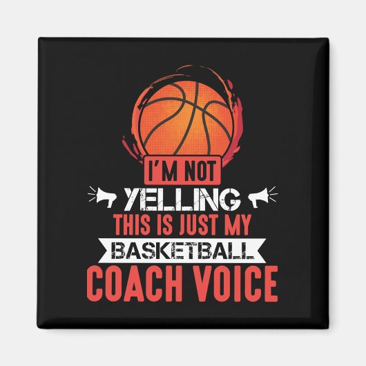 Basketball Coach Voice Magnet (Vorne)