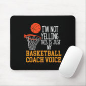 Basketball Coach Voice Mousepad (Mit Mouse)