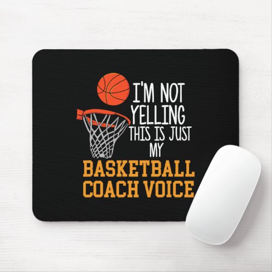 Basketball Coach Voice Mousepad (Mit Mouse)