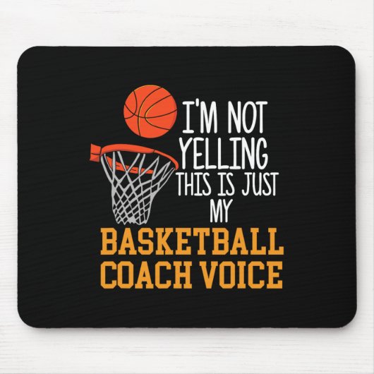 Basketball Coach Voice Mousepad (Vorne)