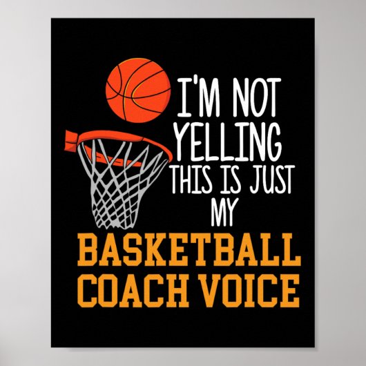 Basketball Coach Voice Poster (Vorne)