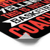 Basketball Coach Voice Poster (Ecke)