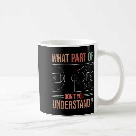 Basketball Coach What Part Of Dont You Understand Kaffeetasse (Rechts)
