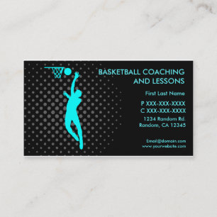 Basketball coache kundenspezifische Visitenkarten Visitenkarte