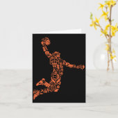 Basketball Collage Karte (Gelbe Blume)