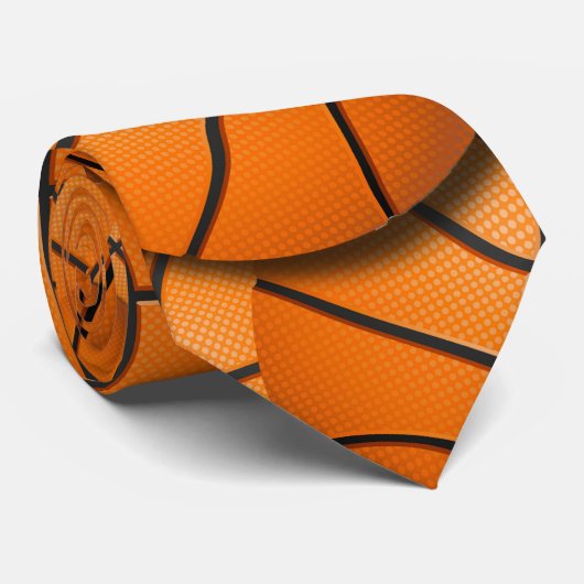 BASKETBALL-COLLAGE KRAWATTE (Gerollt)