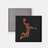 Basketball Collage Magnet (Vorderseite/Rückseite)