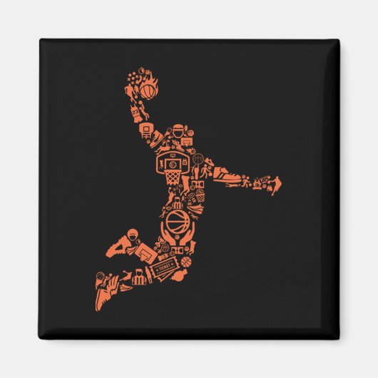 Basketball Collage Magnet (Vorne)