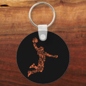 Basketball Collage Schlüsselanhänger (Vorderseite)