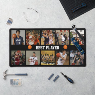 Basketball Collage Schreibtischunterlage