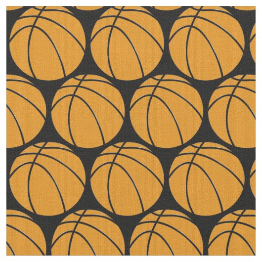 Basketball Combed Baumwollstoff Stoff (Nahaufnahme)