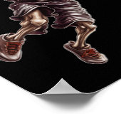 Basketball Cool Witziges Halloween 1 Poster (Ecke)