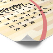 Basketball Court Design 2025 Kalender-Poster Poster (Ecke)