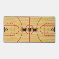 Basketball Court Design Desk Mat