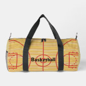 Basketball Court Design Duffel Bag Duffle Bag (Rückseite)