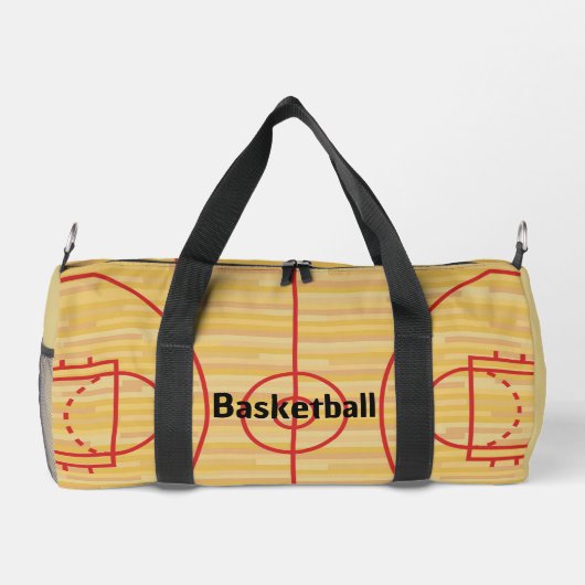 Basketball Court Design Duffel Bag Duffle Bag (Rückseite)