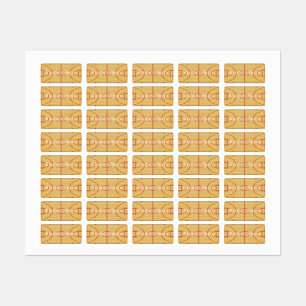 Basketball Court Designname Tags Etiketten
