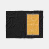 Basketball Court Fleecedecke (Vorderseite (Horizontal))