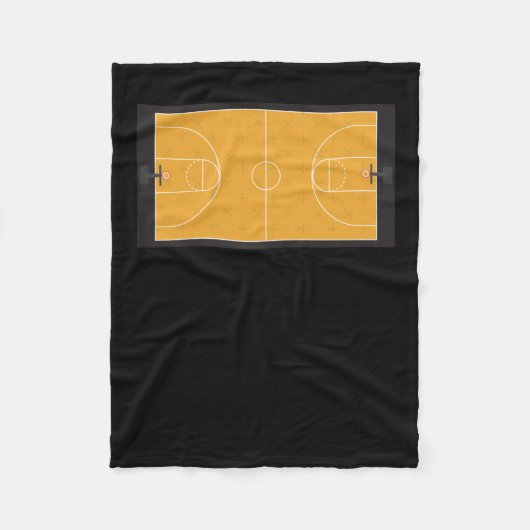 Basketball Court Fleecedecke (Vorderseite)