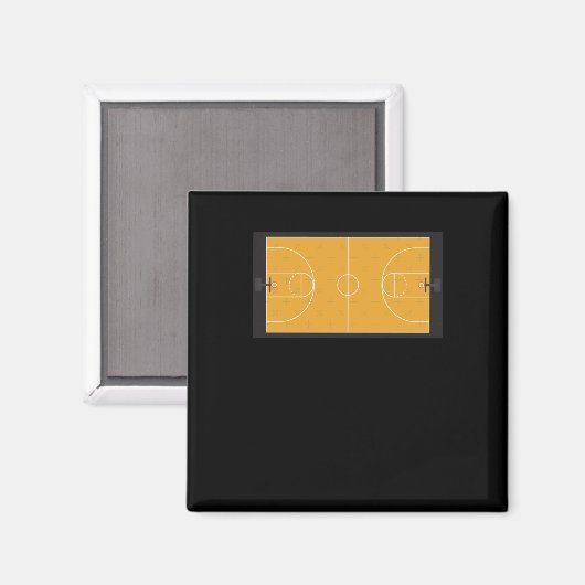 Basketball Court Magnet (Vorderseite/Rückseite)