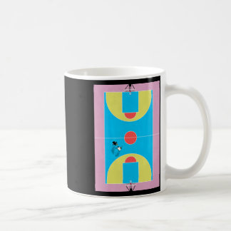 Basketball Court Pastellfarben Kaffeetasse