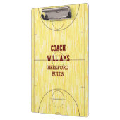 Basketball Court Personalisiert Klemmbrett (Links)